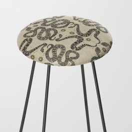 celestial snakes parchment Counter Stool