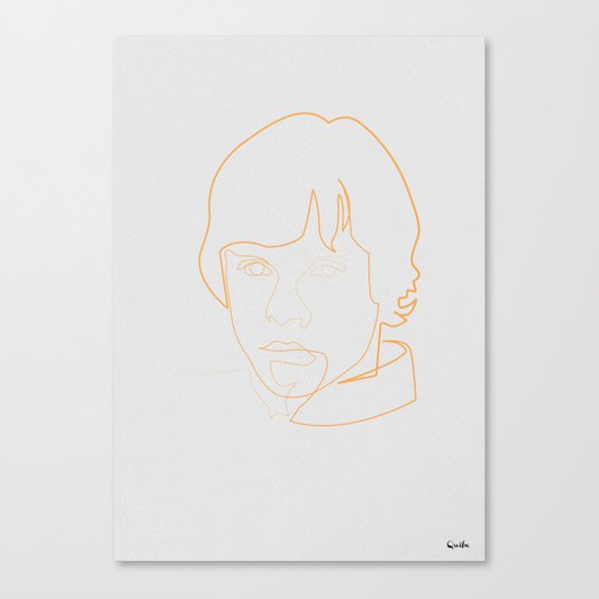 One line Skywalker Canvas Print