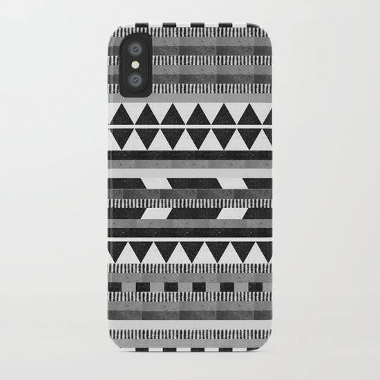DG Aztec No.1 Monotone iPhone Case