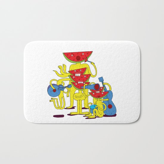 Watermelon Musician Bath Mat