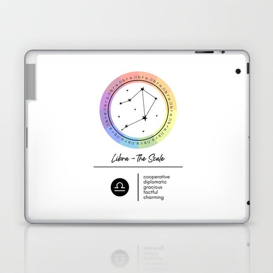 Libra Zodiac | Color Wheel Laptop & iPad Skin