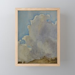 Clouds Over Spanish Countryside Framed Mini Art Print