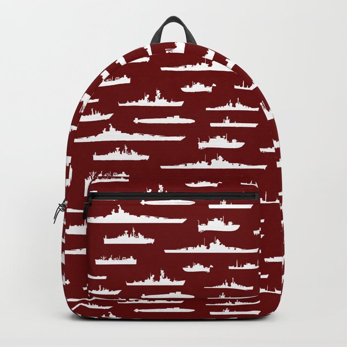 Battleship // Maroon Backpack