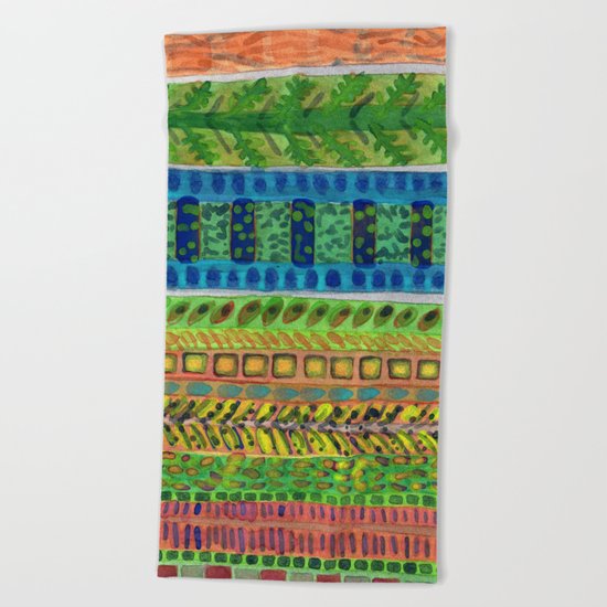 The Climb to the Treehouse Beach Towel