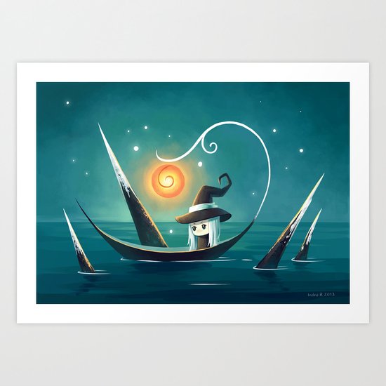 Little Witch 3 Art Print