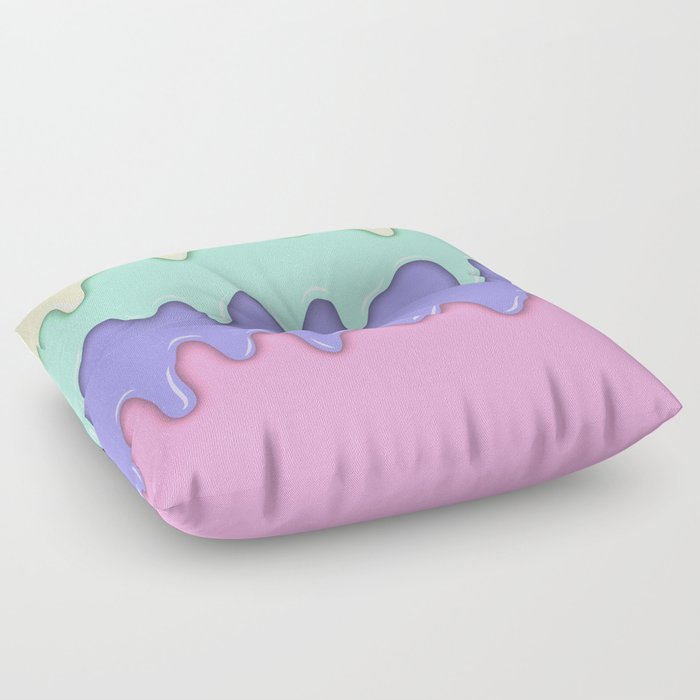Pastel Ice Cream Melt Floor Pillow