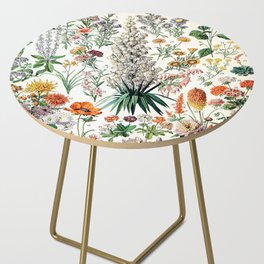 Adolphe Millot - Fleurs B - French vintage poster Side Table