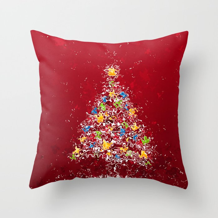 Christmas tree Throw Pillow
