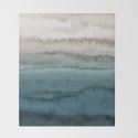 WITHIN THE TIDES - CRASHING WAVES TEAL Throw Blanket