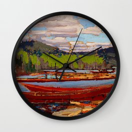 Boats by Tom Thomson (1916) Wall Clock