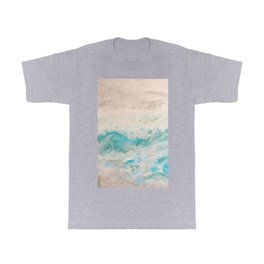 Brielle2 Medium Tone Seashore Oil Pastel Drawing T Shirt