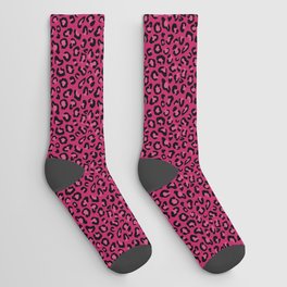 Leopard Print in Pinks Socks