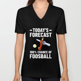 Foosball Table Soccer Game Ball Outdoor Player V Neck T Shirt