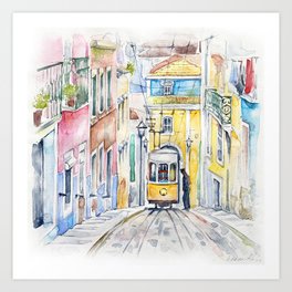 Lisbon Tram Art Print