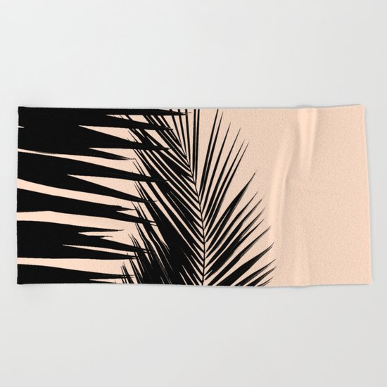 Palms on Pale Pink Beach Towel