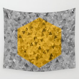 Gold Hex Wall Tapestry