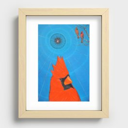 The Witness,Cardinal  Recessed Framed Print