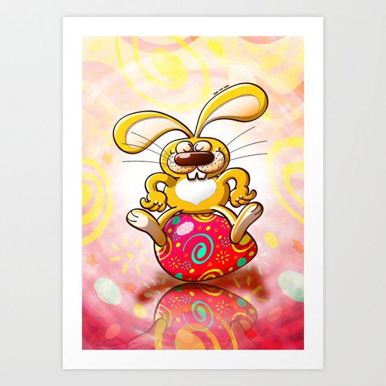 Proud Easter Bunny Art Print