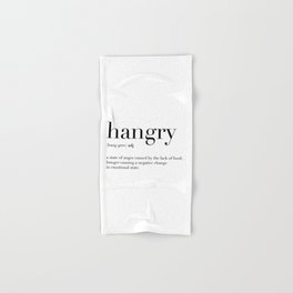 Hangry Definition Hand & Bath Towel