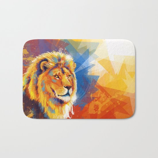 Majesty - Lion portrait Bath Mat