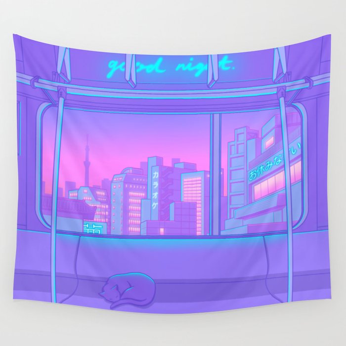 Good Night Wall Tapestry by SURUDENISE | Society6