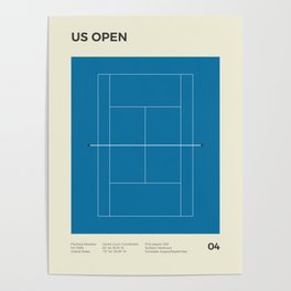 US Open Tennis Tournament Print Poster