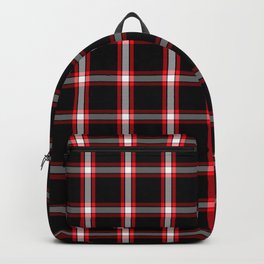 Red black white plaid Backpack | Black And White, Plaid, Red, Teamcolors, Digital, Pattern, Graphicdesign 