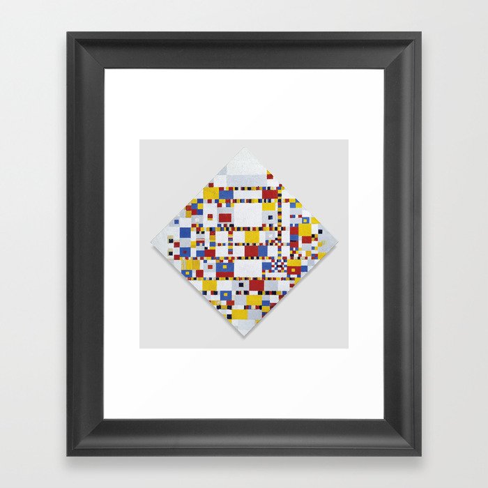 art by piet mondrian Framed Art Print