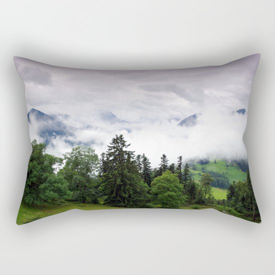 mountain view i. Rectangular Pillow