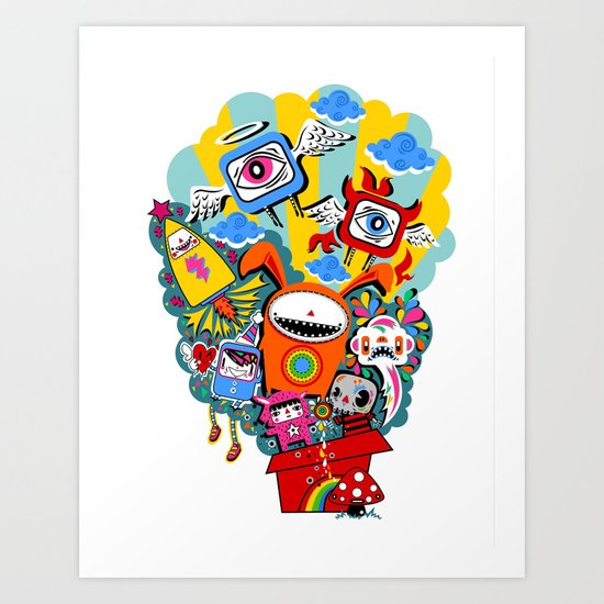 Polypop The Box Art Print