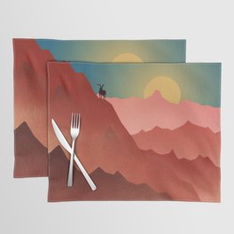 Goat in a mountain Placemat