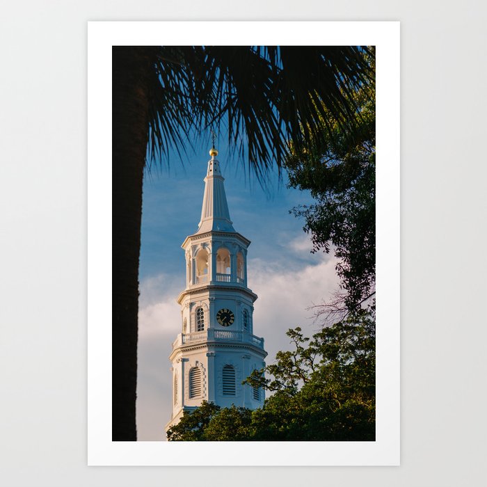 Charleston Steeple VII Art Print