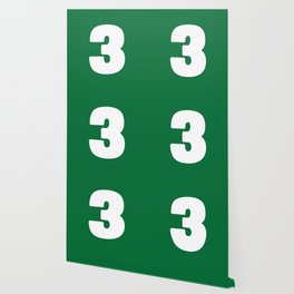3 (White & Olive Number) Wallpaper