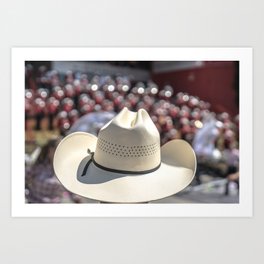 Cowboy Hat At the Calgary Stampede Art Print