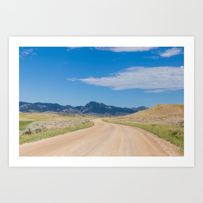 Backroads in Wyoming - Travel Photography Art Print