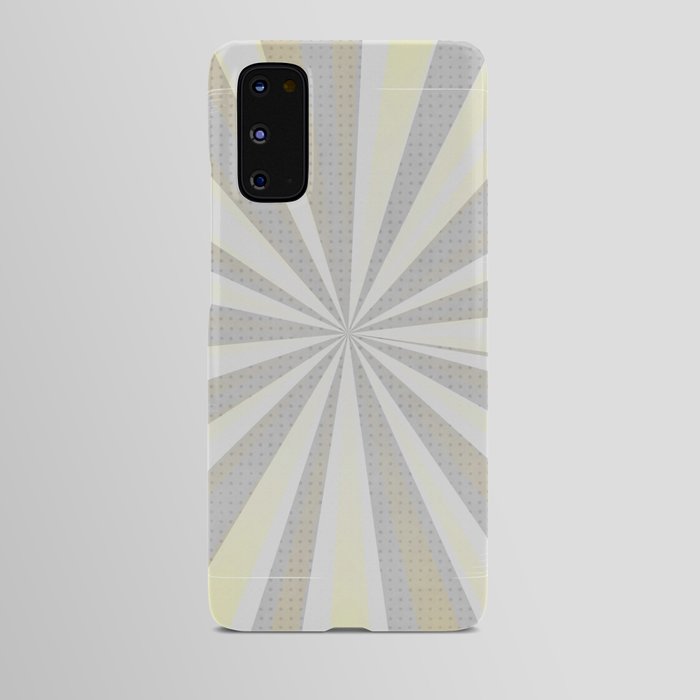 Grey comic stripes Android Case