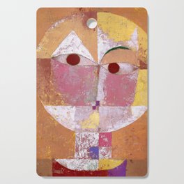Senecio (Baldgreis)  Face Portrait painting by Paul Klee Bauhaus Abstract Art Cutting Board