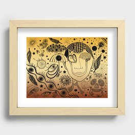 Abstract portrait. Recessed Framed Print