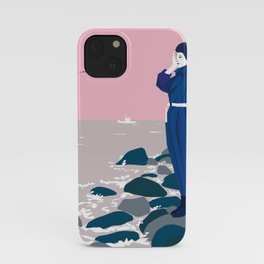 Woman by the sea iPhone Case