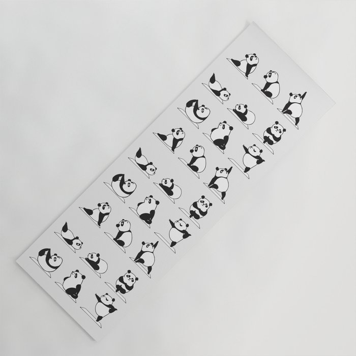 Panda Yoga Yoga Mat By Huebucket Society6