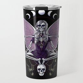 Goth Skeleton Butterfly Travel Mug
