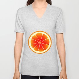 Blood Orange V Neck T Shirt