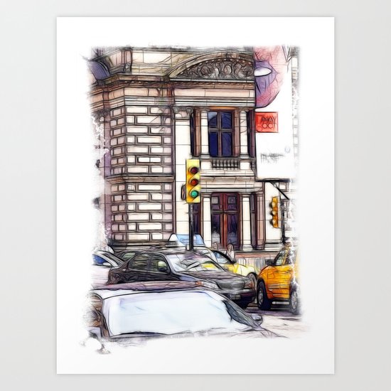 At the Junction Art Print