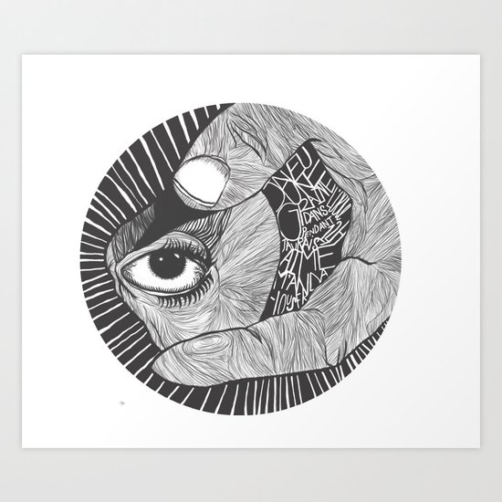 un œil andalou Art Print