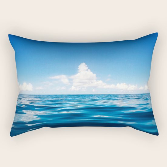 Deep Blue Rectangular Pillow