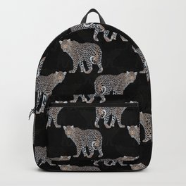 Simple Leopard Animal Black Pattern Backpack
