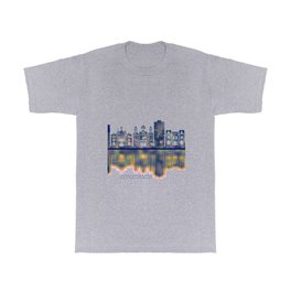 Constanța Skyline T Shirt | Architecture, Painting, Cityscape, Downtown, Urban, Constanta, Modern, Skyscrapers, City, Print 