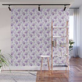 Flowers on the white background  Wall Mural