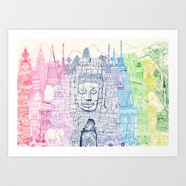 Angkor Wat & Thailand Art Print