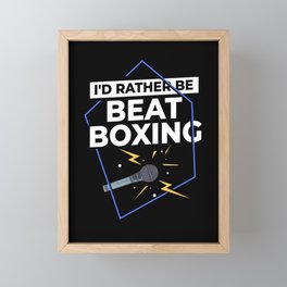 Beatboxing Music Challenge Beat Beatbox Framed Mini Art Print